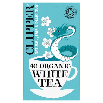Clipper Organic Fairtrade white tea bags 40s, UK version