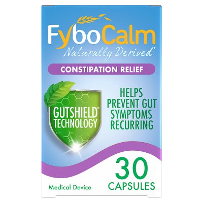 Fybocalm constipation relief capsules 30 pack (British brand)