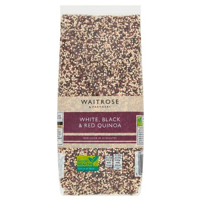 Waitrose white, black and red quinoa 500g (British brand)
