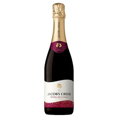 Jacob's Creek sparkling red wine Shiraz 75cl, imported from the UK