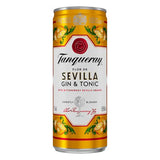 Tanqueray Flor de Sevilla gin and tonic can 250ml - British product