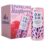 DASH sparkling water raspberry 4x330ml, imported from the UK