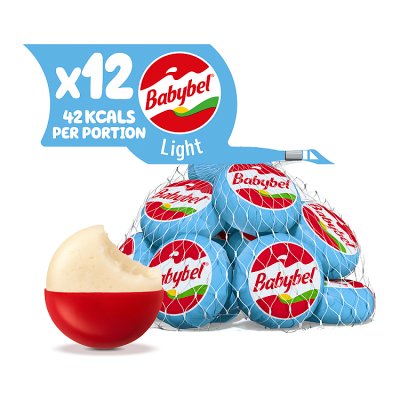Babybel Light mini cheese snack 12x20g (British brand)