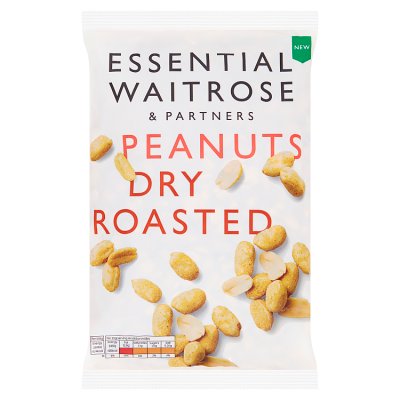 Waitrose Essentials dry roasted peanuts 550g, UK version