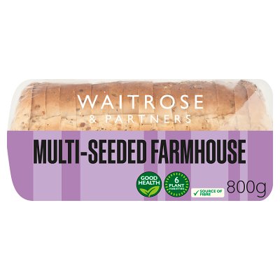 Waitrose multi-seeded farmhouse bread 800g, imported from the UK
