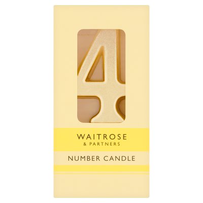 Waitrose number cake candle set, imported from the UK