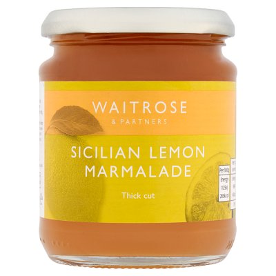 Waitrose thick cut Sicilian lemon marmalade 340g, UK version