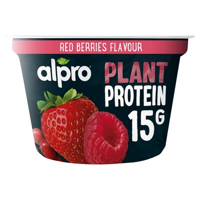 Alpro plant protein red berries yogurt 200g (British brand)