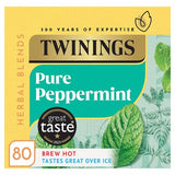 Twinings pure peppermint tea bags 160g, imported from the UK