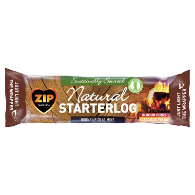 Zip Natural Starterlog firelighter made from willow, imported from the UK