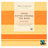 Waitrose Gold extra strong tea bags, 80 count, 250g - British product