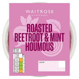 Waitrose roasted beetroot and mint houmous 200g, imported from the UK