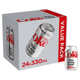 Diet Coke refreshing soft drink 24x330ml cans, UK version