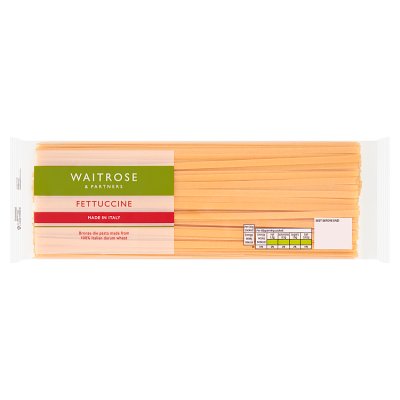 Waitrose fettuccine pasta 500g, UK version