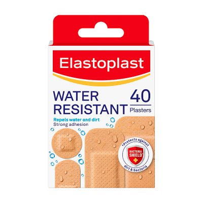 Elastoplast water resistant plasters 40 pack - British product