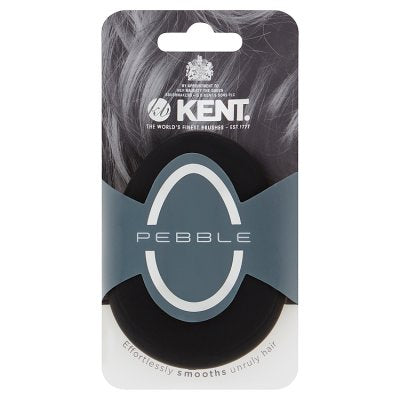 Kent Pebble Matt Black hairbrush for detangling, imported from the UK