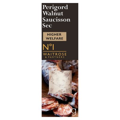 Waitrose No.1 Perigord walnut saucisson sec 170g (British brand)