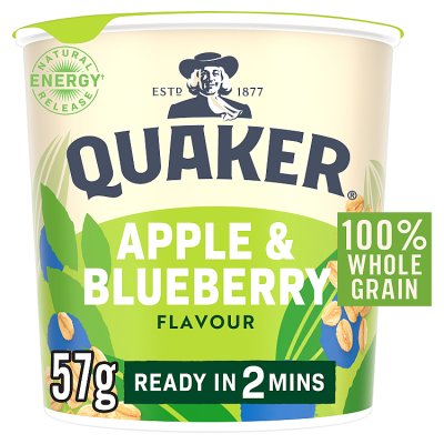 Quaker porridge pot apple and blueberry 57g, UK version