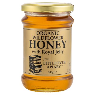 Littleover Apiary wildflower honey with royal jelly 340g, imported from the UK