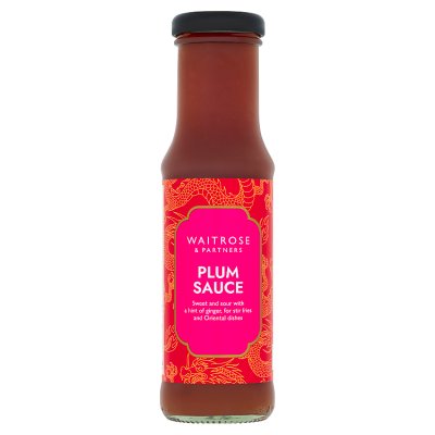 Waitrose plum sauce 240g, imported from the UK