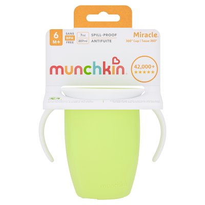 Munchkin Miracle 360 trainer cup spill proof, imported from the UK