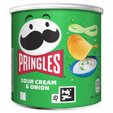 Pringles sour cream and onion crisps 40g tube, UK version