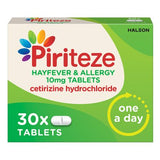 Piriteze Hayfever and Allergy antihistamine tablets 30s - British product