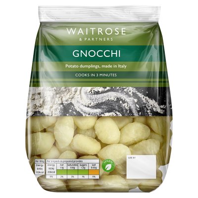 Waitrose gnocchi potato dumplings 500g, imported from the UK