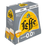 Leffe Blonde 0.0% alcohol-free abbey ale 6x250ml, UK version