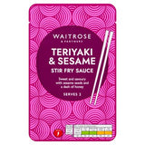 Waitrose teriyaki and sesame stir fry sauce 120g, imported from the UK