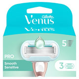 Venus Deluxe Smooth Sensitive razor blade refills 3s, imported from the UK