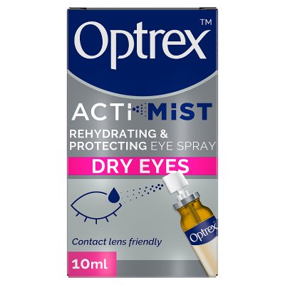 Optrex ActiMist eye spray 10ml, imported from the UK