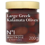 Waitrose No.1 large Kalamata olives 200g (British brand)