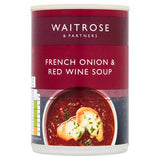 Waitrose French Onion & Red Wine Soup 400g, imported from the UK