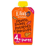Ella's Kitchen squash sweet potato parsnip puree 120g, imported from the UK