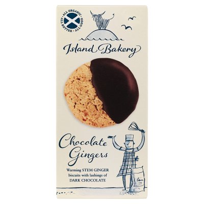 Island Bakery Chocolate Gingers organic biscuits 133g (British brand)
