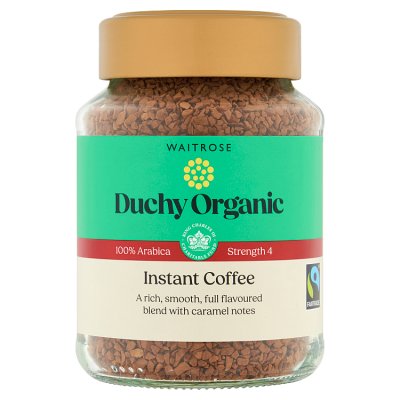 Duchy Organic instant coffee 100g, UK version
