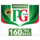 PG Tips Original tea bags 160s 464g, imported from the UK