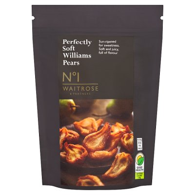 Waitrose No.1 soft dried Williams pears 200g, UK version