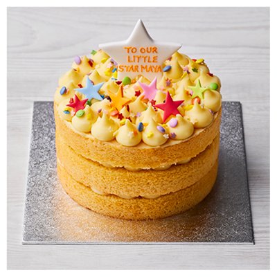 Waitrose Golden Triple Layer Star Cake, UK version