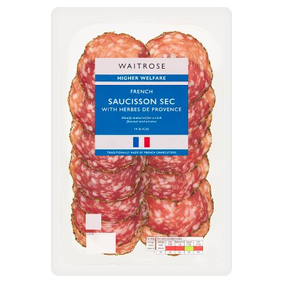 Waitrose saucisson sec with herbes de Provence 70g (British brand)