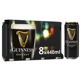 Guinness Draught Stout 8x440ml cans, imported from the UK