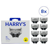 Harry's razor blade refills 8 cartridges with German blades, UK version