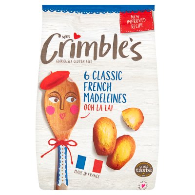 Mrs Crimble's gluten free madeleines 6 pack, UK version
