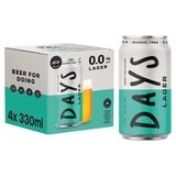Days 0.0% alcohol free lager 4x330ml, UK version