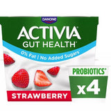 Activia strawberry yogurt no added sugar 4x115g, imported from the UK