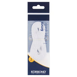Korbond white elastic 6mm for sewing and crafts, imported from the UK