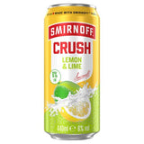 Smirnoff Crush lemon and lime vodka drink 440ml (British brand)