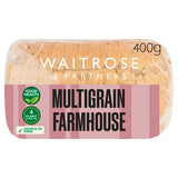Waitrose multigrain farmhouse sliced bread 400g, UK version