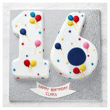 16th birthday balloon and stars cake - British product